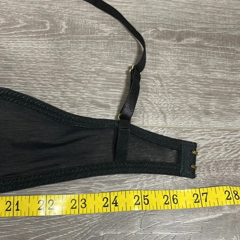 NWT Body Frosting Black Lace Push Up Bra 36B